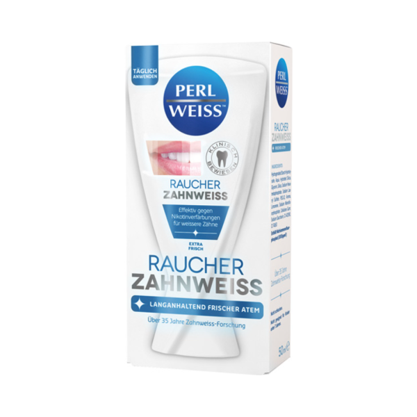 Perlweiss Raucher Zahnweiss Extra Frisch, Zahncreme, 50 Milliliter Tube